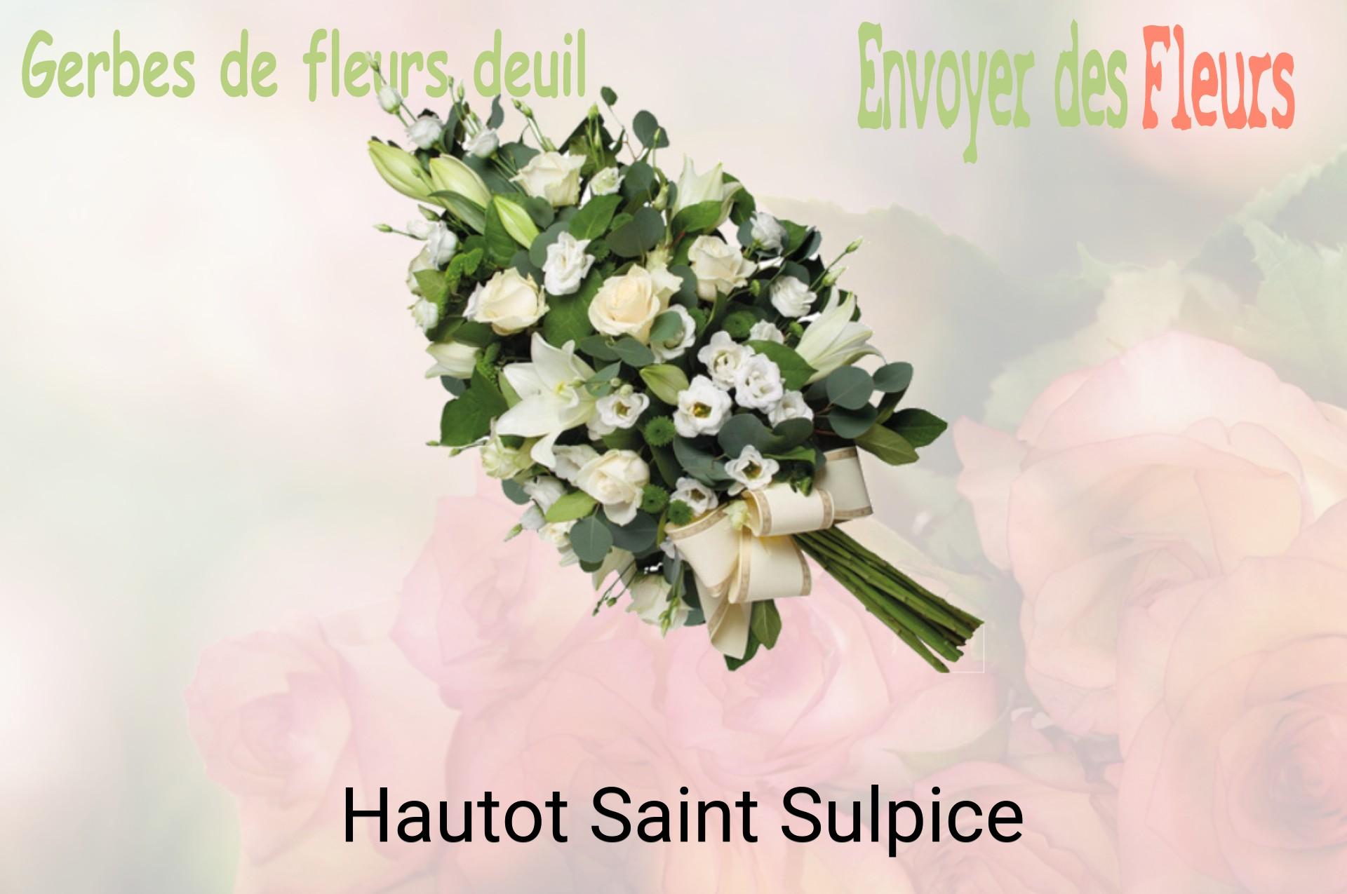 Gerbe de fleurs de deuil livrée à Hautot-Saint-Sulpice